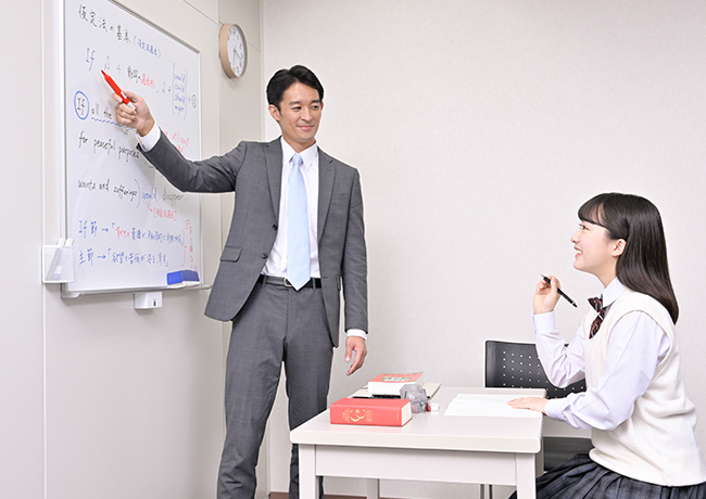 多角的な質問や丁寧な解説により、理解度を徹底的に上げていく